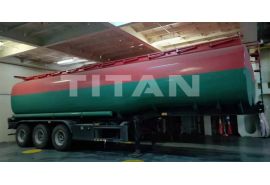 3 axles fuel tanker trailer from Zimbabwe customer