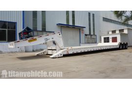 Tri Line 6 Axle Removable Detachable Gooseneck Semi Trailer For Sale In Nigeria