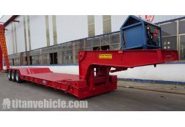 3 Axle 80T Detachable Gooseneck Trailer For Sale In Tanzania