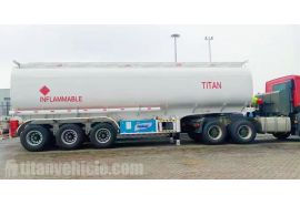 Tri Axle 40000 Liters Petrol Tanker Trailer has shipped to Zimbabwe