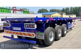 40 Ft Triple Axle Flatbed Trailer will be export to Jamaica