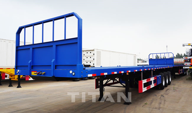 TITAN Flatbed Trailer with front wall