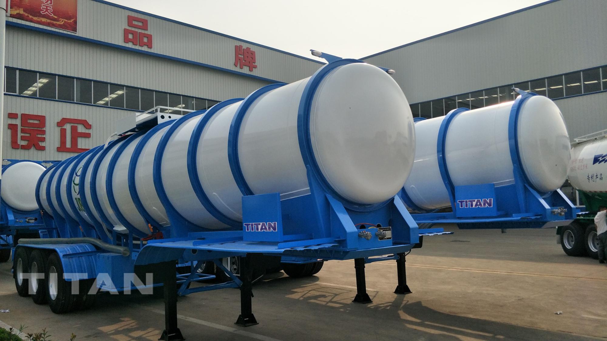 small tank chemical transport 19m3 Tri-axle 98% sulfuric acid tanker semi trailer for sale