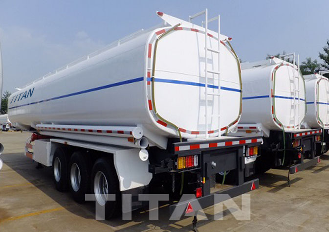 55000 liters fuel oil tanker trailer