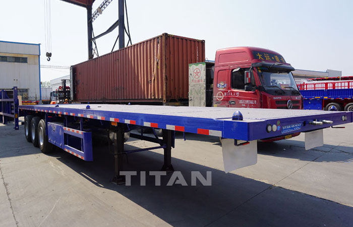 40ft 60 tons flat bed semi trailer