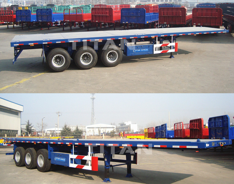 3 axles flatbed trailer