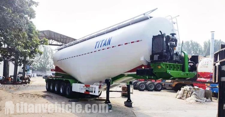 5 Axle 60CBM Cement Tanker Truck Trailer for Sale In Ghana