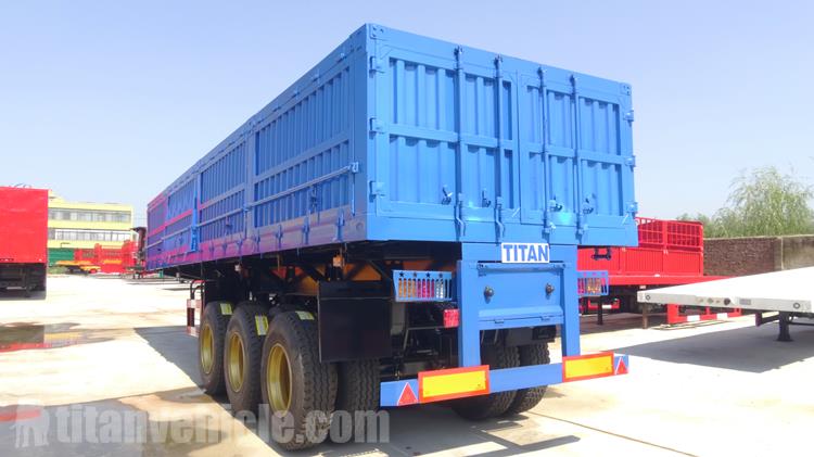 3 Axle Side Dump Tipper Trailer Price Manufacturer