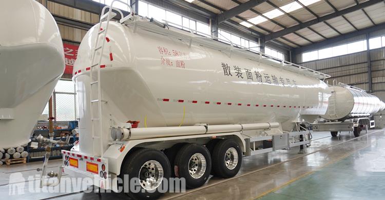 3 Axle Wheat Flour Tanker Trailer for Sale Near Me