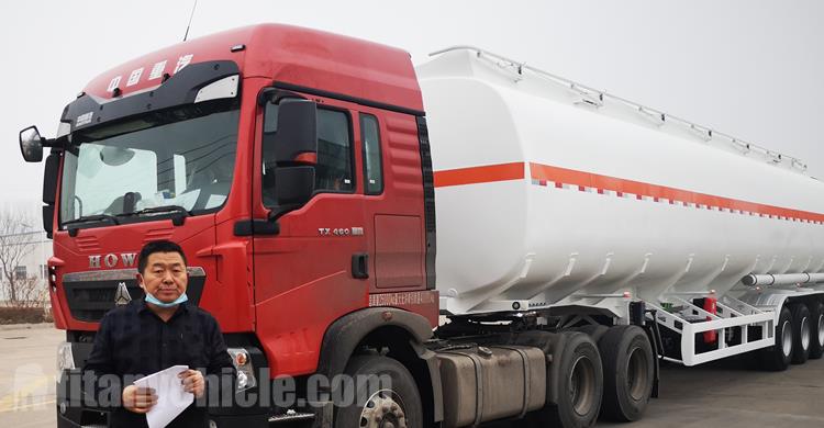 Tri Axle 45000 Liters Fuel Tanker Trailer for Sale In Nigeria