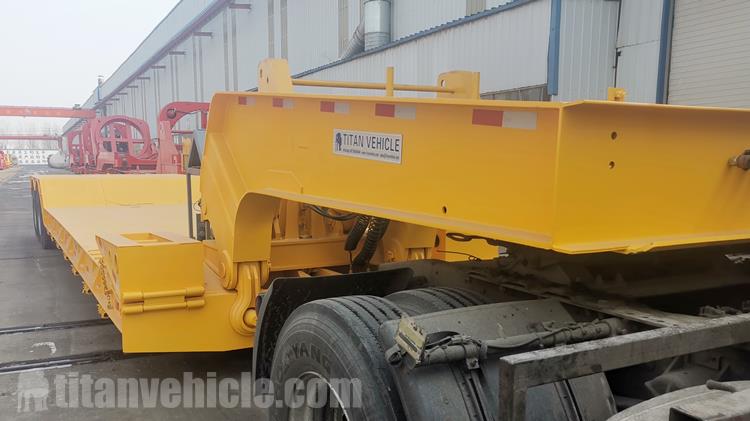 2 Axle 40 Ton Detachable Gooseneck Trailer In Guinea Conakry