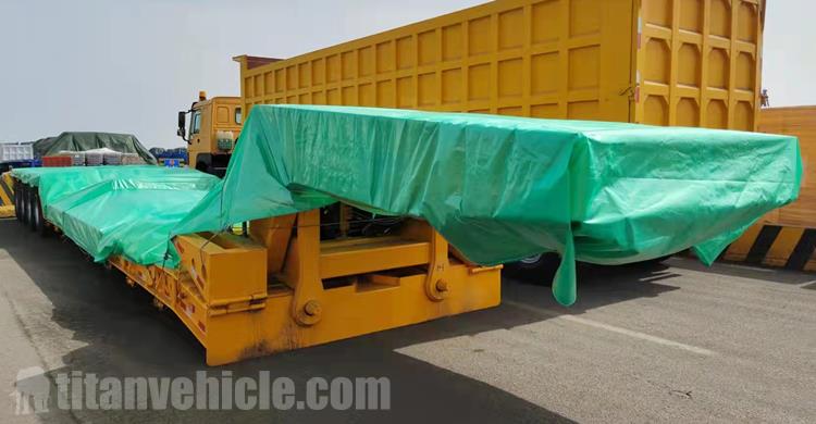 4 Axle 100 Ton Detachable Gooseneck Trailer for Sale In Guinea