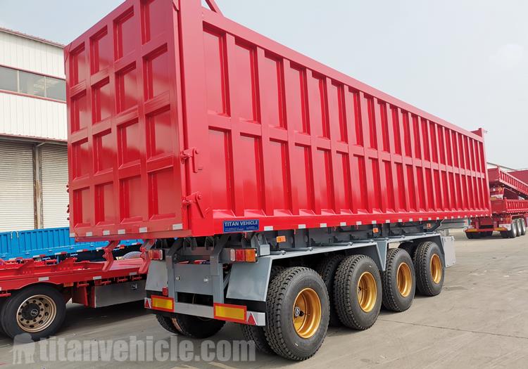 4 Axle 32CBM Dump Semi Trailer for Sale In Mali