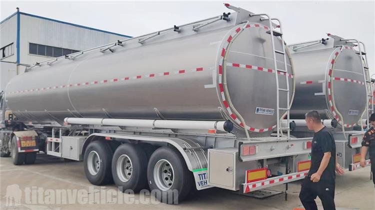 45000 Liters Aluminum Fuel Tanker Trailer for Sale In Uganda