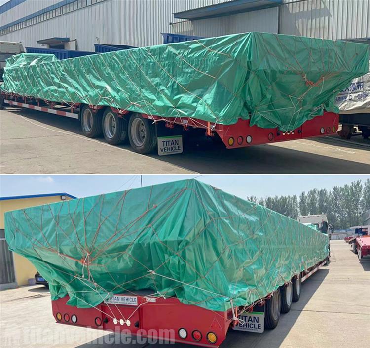 80 Ton Lowbed Trailer for Sale In Algeria - TITAN VEHICLE