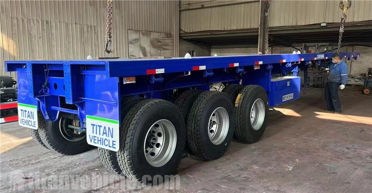 Tri Axle 40 Ft Flatbed Trailer for Sale In Uganda