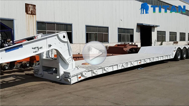 3 Axle 80Ton Lowboy trailer