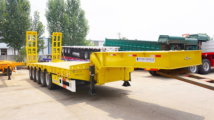 5 Axle Low Bed Trailer Truck for Sale in Rwanda