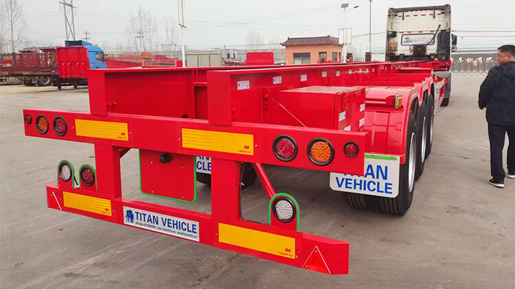 Tri axle 40ft Shipping Container Chassis for Sale Price in Madagascar